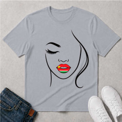 Lèvre drapeau - Guadeloupe - T-shirt femme premium